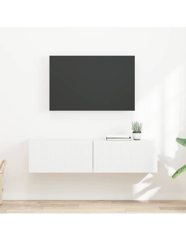 Mobile TV da parete 2 pcs Bianco 60 x 31 x 29.5 cm