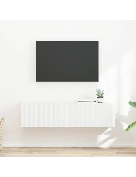 Mobile TV da parete 2 pcs Bianco 60 x 31 x 29.5 cm