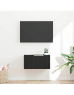Mobile TV da parete Nero 60 x 31 x 29.5 cm Legno multistrato