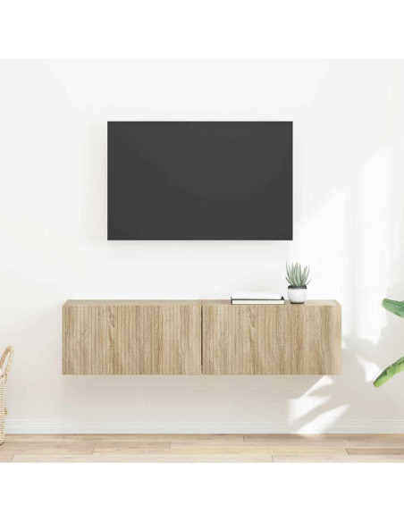Mobile TV da parete 2 pcs Sonoma 60 x 31 x 29.5 cm
