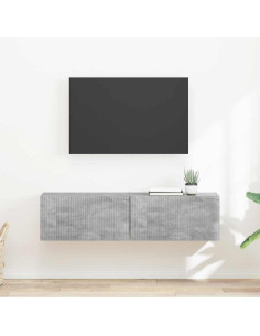 Mobile TV da parete 2 pcs Calcestruzzo 60 x 31 x 29.5 cm