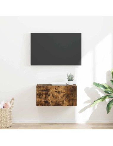 Mobile TV da parete Rovere fumé 60 x 31 x 29.5 cm