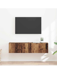 Mobile TV da parete 2 pcs Legno vecchio 60 x 31 x 29.5 cm