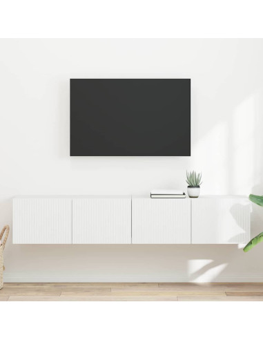 Mobile TV da parete 2 pcs Bianco 60 x 31 x 29.5 cm