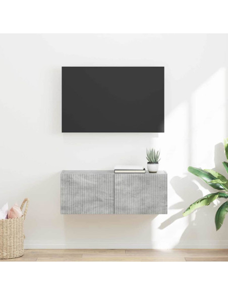 Mobile TV da parete Calcestruzzo 60 x 31 x 29.5 cm