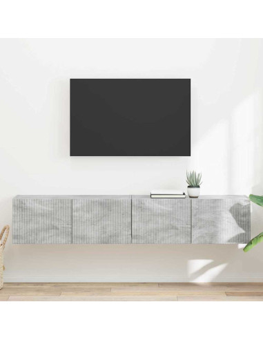 Mobile TV da parete 2 pcs Calcestruzzo 60 x 31 x 29.5 cm