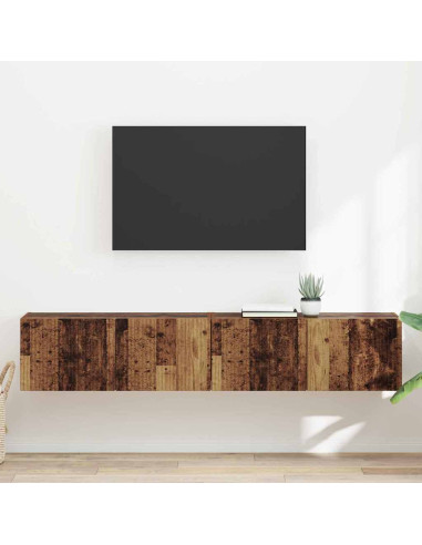 Mobile TV da parete 2 pcs Legno vecchio 60 x 31 x 29.5 cm