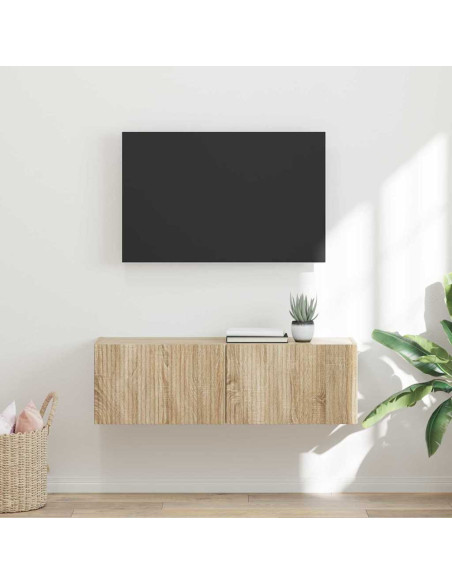 Mobile TV da parete Sonoma 98 x 31 x 29,5 cm Legno multistrato