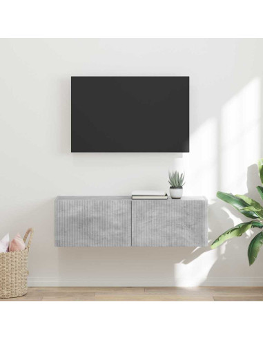 Mobile TV da parete Calcestruzzo 98 x 31 x 29,5 cm