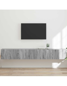 Mobile TV da parete 2 pcs Grigio Sonoma 98 x 31 x 29,5 cm