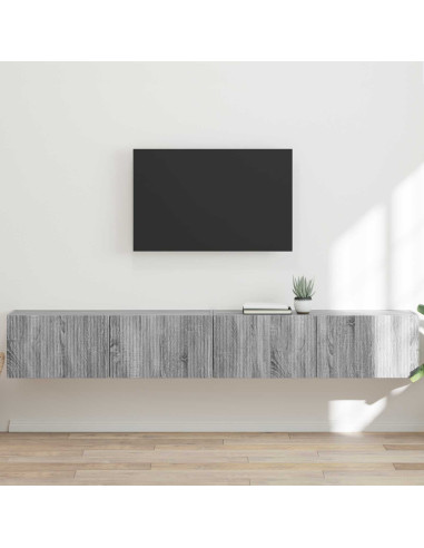 Mobile TV da parete 2 pcs Grigio Sonoma 98 x 31 x 29,5 cm