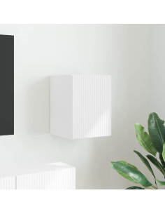 Mobile TV da parete Bianco 30 x 31 x 40 cm Legno multistrato