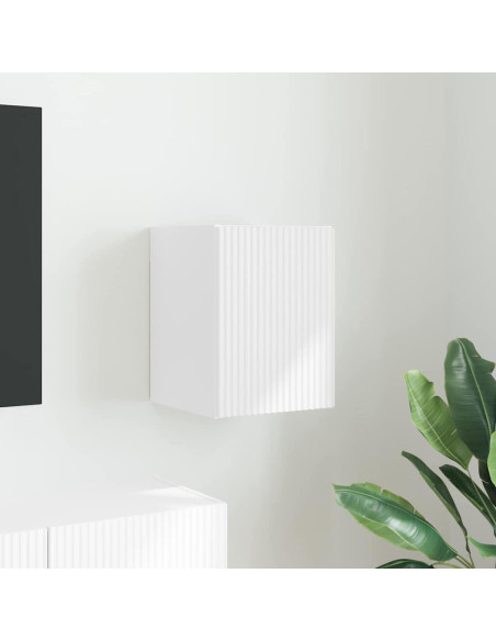 Mobile TV da parete Bianco 30 x 31 x 40 cm Legno multistrato