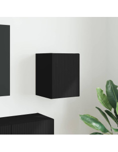 Mobile TV da parete Nero 30 x 31 x 40 cm Legno multistrato