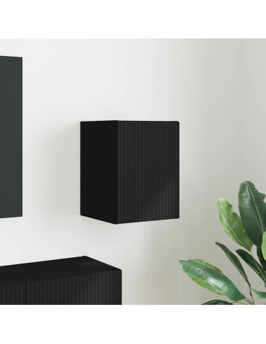 Mobile TV da parete Nero 30 x 31 x 40 cm Legno multistrato