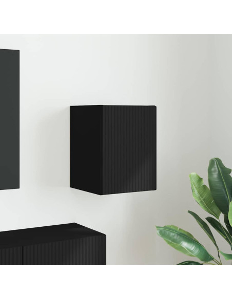 Mobile TV da parete Nero 30 x 31 x 40 cm Legno multistrato
