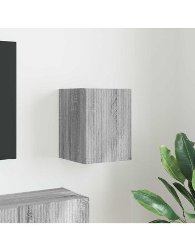 Mobile TV da parete Grigio Sonoma 30 x 31 x 40 cm
