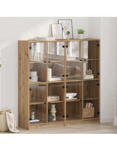 Credenza 2 pcs Rovere artigianale 68 x 37 x 142 cm