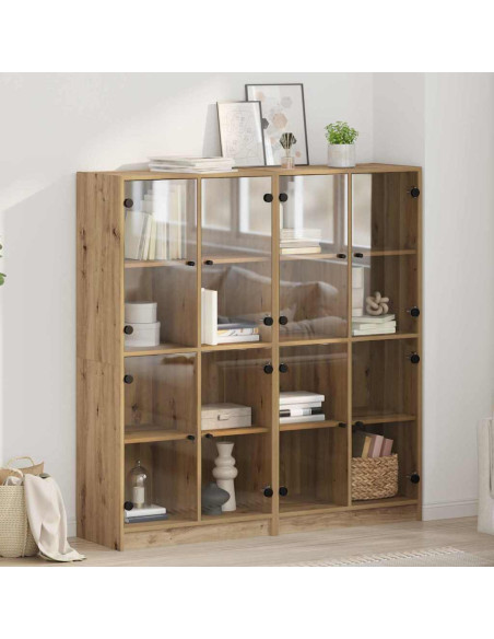 Credenza 2 pcs Rovere artigianale 68 x 37 x 142 cm