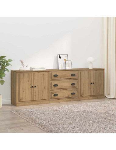 Sideboards 3 pcs Rovere artigianale 70 x 35,5 x 67,5 cm