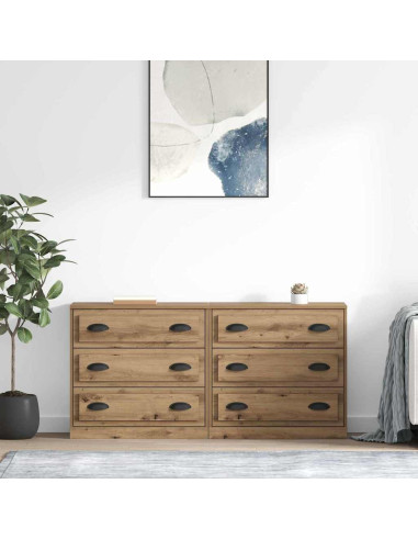 Sideboards 2 pcs Rovere artigianale 70 x 35,5 x 67,5 cm