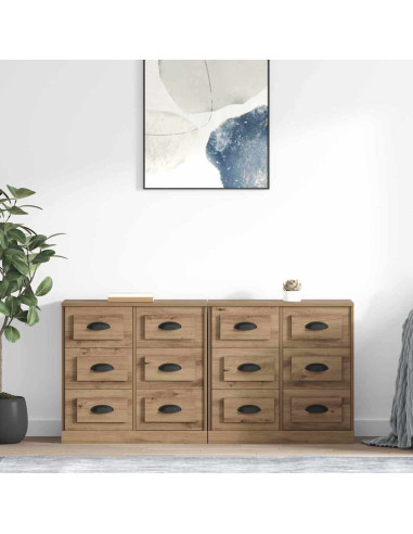 Sideboards 2 pcs Rovere artigianale 70 x 35,5 x 67,5 cm