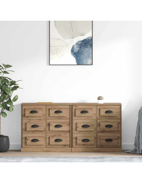 Sideboards 2 pcs Rovere artigianale 70 x 35,5 x 67,5 cm