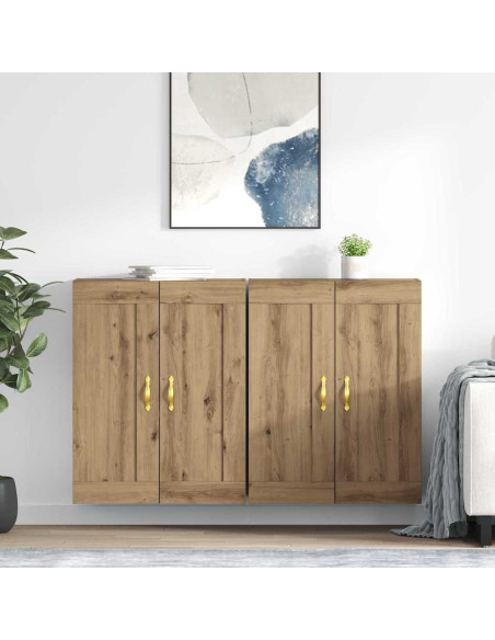 Mobile a muro 2 pcs Rovere artigianale 69,5 x 34 x 90 cm