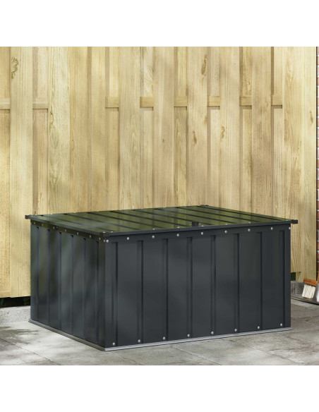 Scatola di Stoccaggio per Giardino Nero 101 x 82 x 50 cm