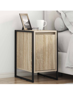 Comodino 2 pcs Sonoma 39,5 x 30 x 50 cm Legno multistrato