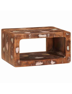 Comodino Marrone 45 x 30 x 24 cm Legno Recuperato Massello