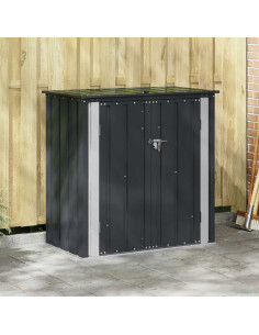 Scatola di Stoccaggio per Giardino Nero 101,5 x 57 x 100,5 cm