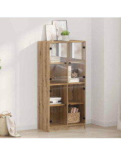 Credenza Rovere artigianale 68 x 37 x 142 cm Legno multistrato