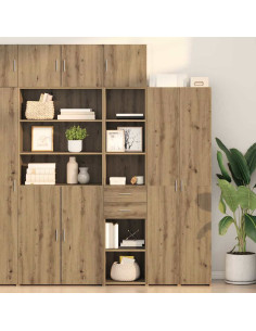 Credenza con cassetto Rovere artigianale 40 x 42,5 x 185 cm
