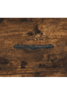 Credenza Rovere Fumo  69,5x34x180 cm in Legno Multistrato