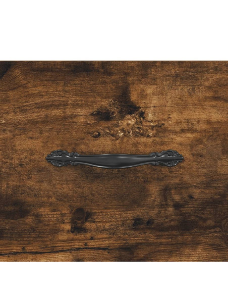 Credenza Rovere Fumo  69,5x34x180 cm in Legno Multistrato