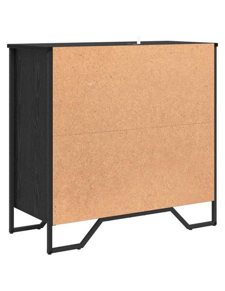 Credenza Rovere Nero 78 x 35 x 74.5 cm