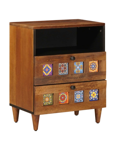 Armadio da Notte con cassetto Marrone 50 x 33 x 62 cm