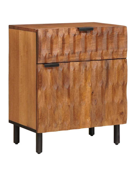 Armadio da Notte con cassetto Marrone 50 x 33 x 60 cm