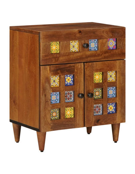 Armadio da Notte con cassetto Marrone 50 x 33 x 60 cm