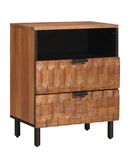 Armadio da Notte con cassetto Marrone 50 x 33 x 60 cm