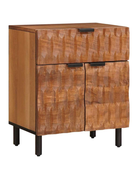 Armadio da Notte con cassetto Marrone 50 x 33 x 60 cm