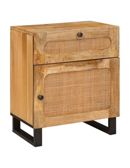 Armadio da Notte con cassetto Naturale 50 x 33 x 60 cm