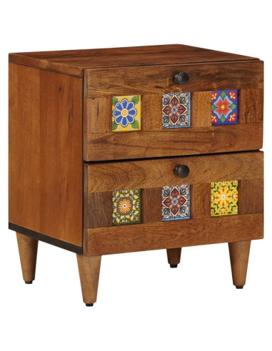 Armadio da Notte con cassetto Marrone 40 x 33 x 46 cm