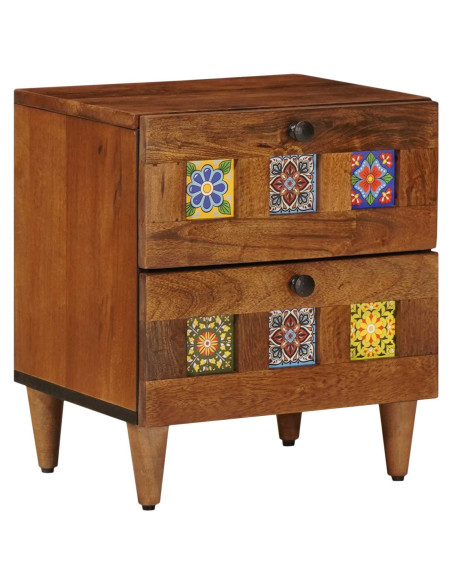 Armadio da Notte con cassetto Marrone 40 x 33 x 46 cm