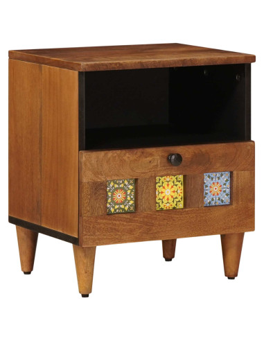 Armadio da Notte con cassetto Marrone 40 x 33 x 46 cm