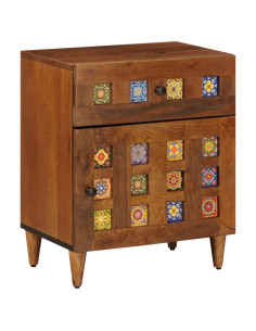 Armadio da Notte con cassetto Marrone 50 x 33 x 60 cm