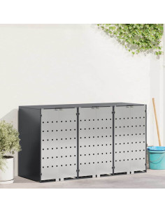 Contenitore per Rifiuti per 3 Bidoni 340 x 77.5 x 115.5 cm