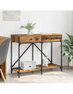 Tavolo consolle con cassetto Legno vecchio 100 x 39 x 78,5 cm