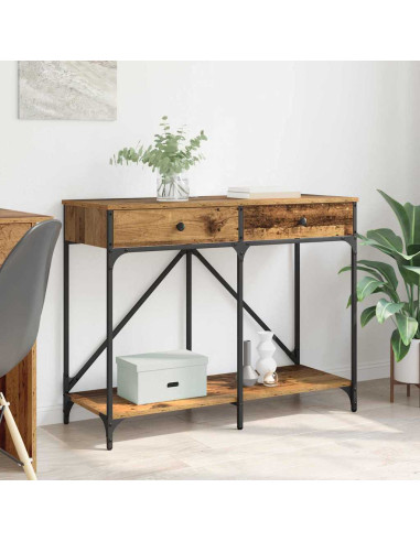 Tavolo consolle con cassetto Legno vecchio 100 x 39 x 78,5 cm